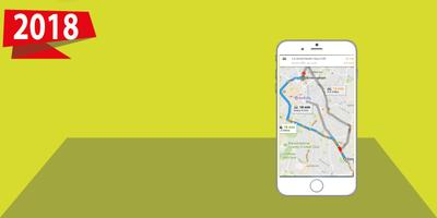 Live Route Tracking Maps: GPS ,Maps & Navigations Plakat
