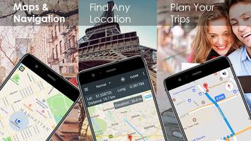 Русская голосовой GPS-навигатор и карта постер