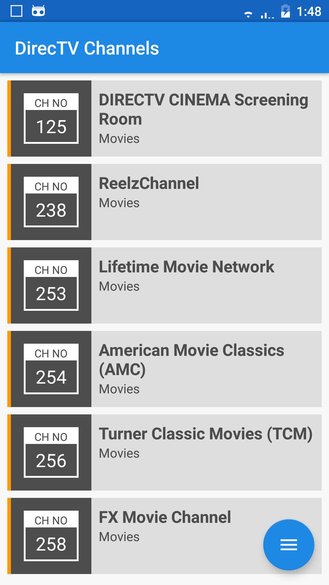 DirecTV Channel List for Android - APK Download