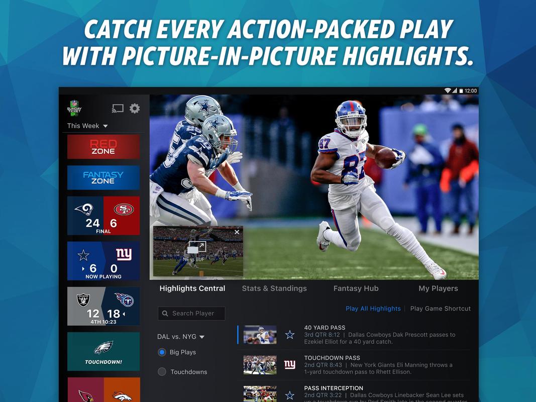 NFL Sunday Ticket for Tablets & TV APK Download - Free ...