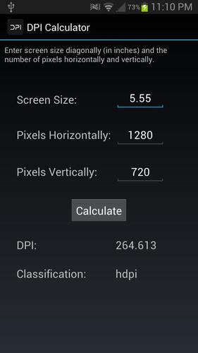 Descarga de APK de DPI Calculator para Android