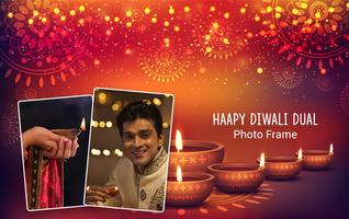 Diwali Dual Photo Frames imagem de tela 2
