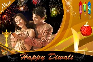 Diwali Photo Frame | eCard, Greeting Card |Message poster