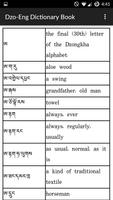 Dzongkha to English Dictionary capture d'écran 3
