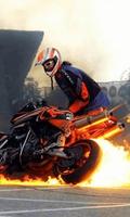 Motorcycle Burnout Wallpaper Affiche