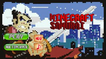 Minecraft Samurai Run Temple Affiche