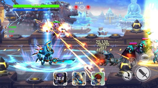 Heroes Infinity: God Warriors -Action RPG Strategy apk screenshot