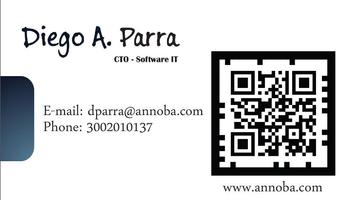 AR business card Affiche