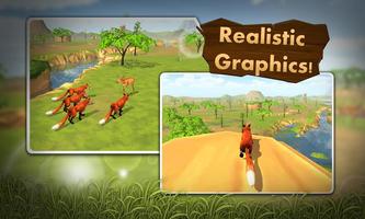 Fox Simulator 3D Wild Animals imagem de tela 2