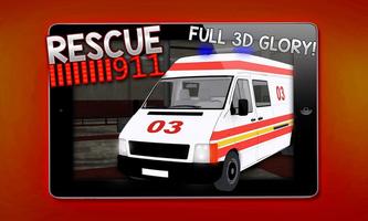 Ambulance Rescue 911 3D Driver capture d'écran 3