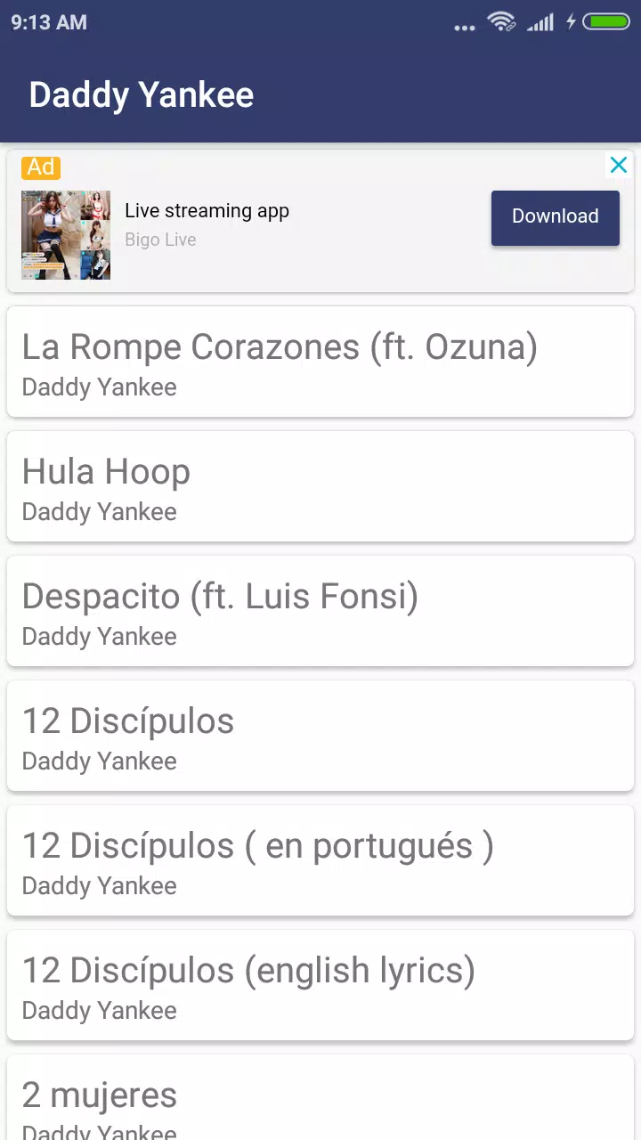 Daddy Yankee - Free Lyrics Plus APK for Android Download