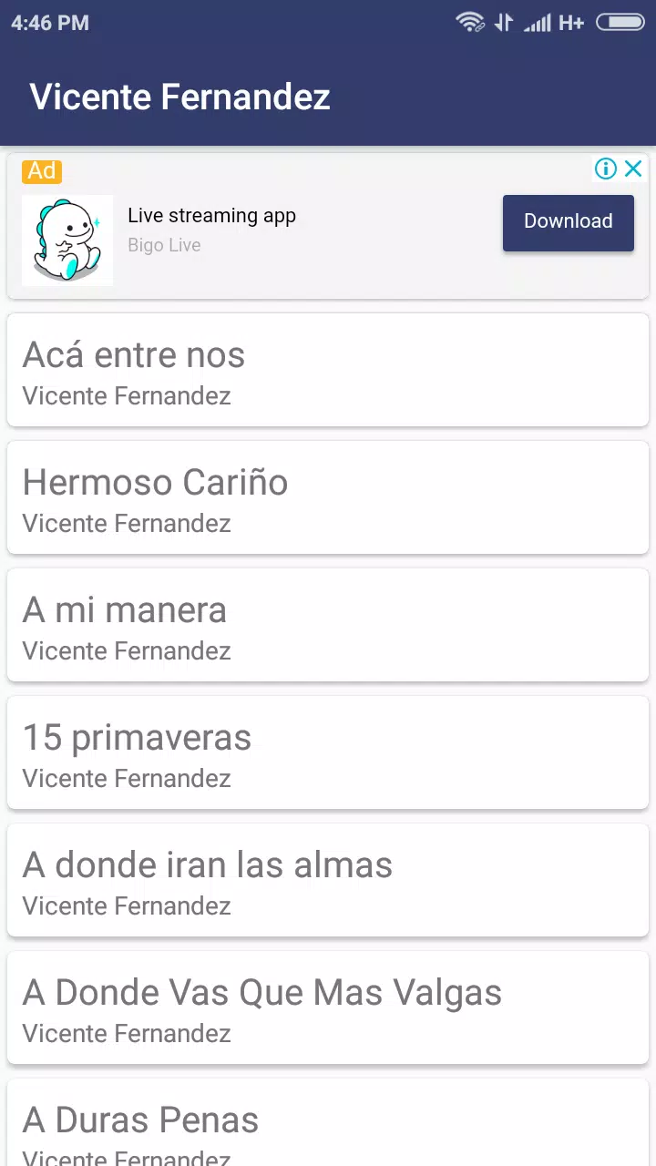 consumo modelo polla Descarga de APK de Vicente Fernandez - Free Lyrics Plus para Android