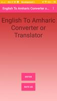 English To Amharic Converter poster