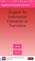 English To Indonesian 海報