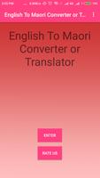 English To Maori Converter پوسٹر