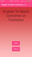 English To Maori Converter or Translator Affiche