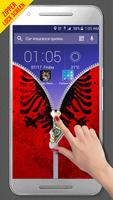 Albania Flag Zipper LockScreen screenshot 3