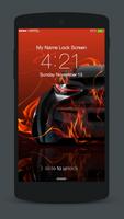 Neon Cars Lock Screen syot layar 3