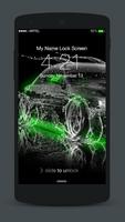 Neon Cars Lock Screen captura de pantalla 1