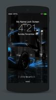 Neon Cars Lock Screen syot layar 2