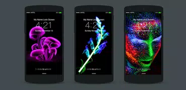 3D Neon Lock Screen