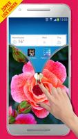Pink Rose Zipper Lock Screen screenshot 3