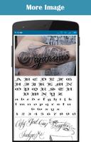 Font Tattoos Design poster