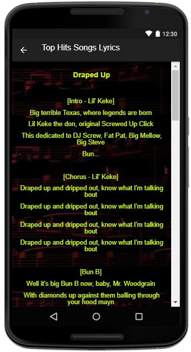 Bun B Song Lyrics For Android Apk Download