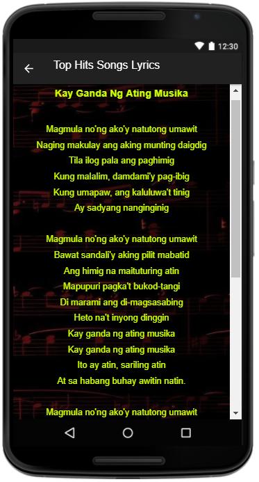 Kay Ganda Ng Ating Musika Lyrics By Ryan Cayabyab