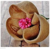 DIY burlap flower ideas পোস্টার