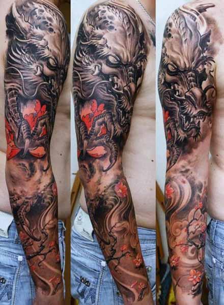 Paling Bagus 29 Gambar Tato  Keren Di Tangan Naga Gambar 