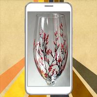 300+ DIY Glass Painting Patterns Ideas capture d'écran 3