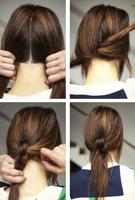 tutorial gaya rambut diy poster