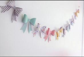 DIY paper garland poster