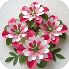 DIY paper flower craft icône