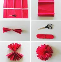 DIY paper flowers poster