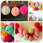 DIY paper pom poms आइकन