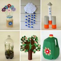 DIY Recycled Crafts الملصق