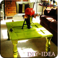 Recycled Door Craft Idea