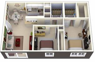 Plans de plan de maison 3D capture d'écran 2