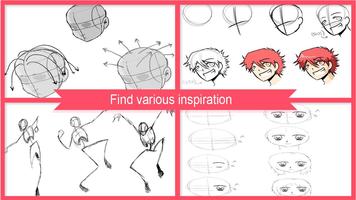 Drawing Manga Step by Step Affiche