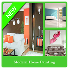 Peinture à la maison moderne icône