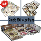 Simple 3D House Plans icon