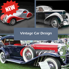 Design kereta vintaj ikon