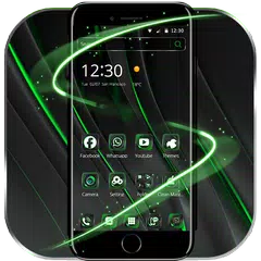 Descargar APK de Guay negro verde tema Cool Black Green