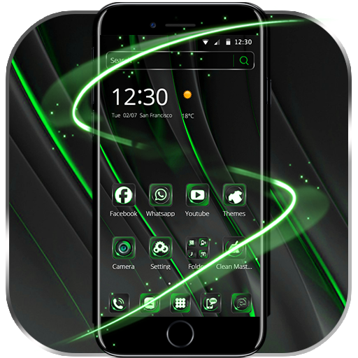 Cool Black Green Theme