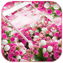 Hồng Hoa hồng hoa chủ đề Pink Rose Flower APK