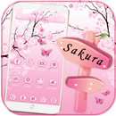 Hồng Hoa anh đào chủ đề Pink Sakura APK