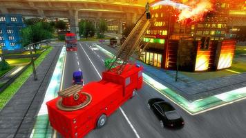 NY Fire fighter 18: Modern City Rescue Simulator Affiche