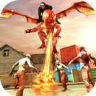 Zombie VS Dragon Hero 2018 - World War Survival 3D ícone